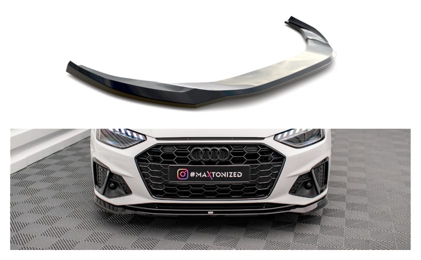 Splitter Audi A4 B9 Facelift S-Line przód v.2 Gloss Black