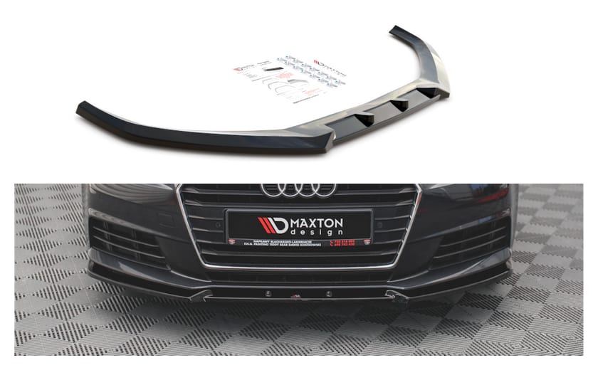 Splitter Audi A4 B9 przód v.1 Gloss Black