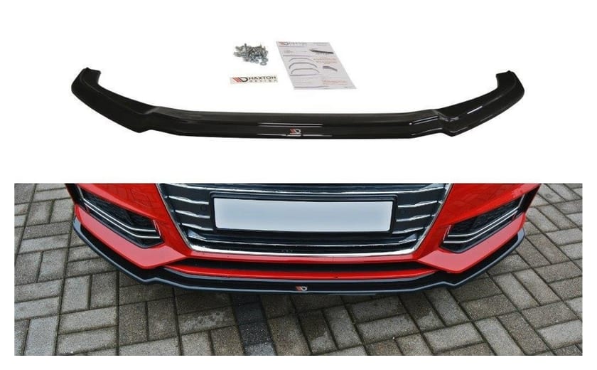 Splitter Audi A4 B9 S-Line przód v.1 Gloss Black