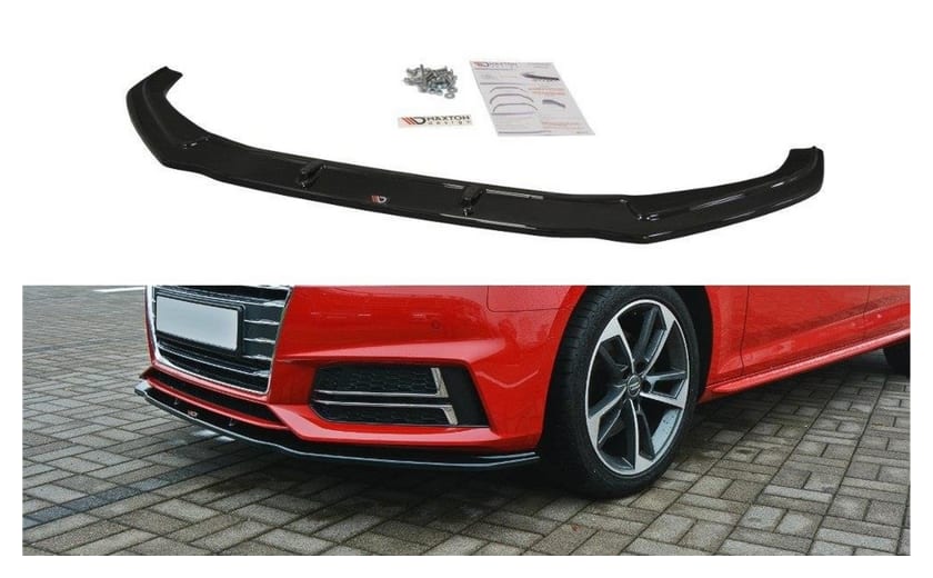 Splitter Audi A4 B9 S-Line przód v.2 Gloss Black