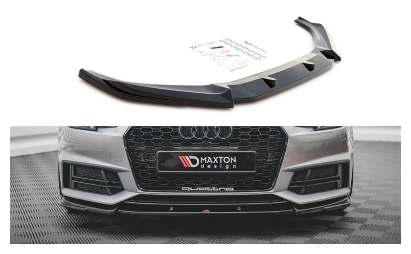 Splitter Audi A4 B9 S-Line przód v.3 Gloss Black