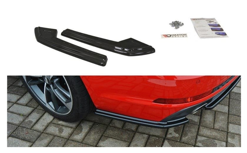 Splitter Audi A4 B9 S-Line Tył Gloss Black