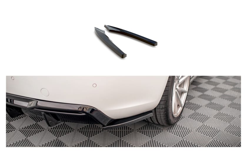Splitter Audi A5 8T Facelift Tył Boczne Gloss Black