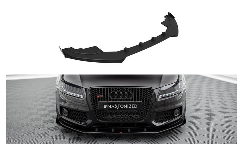 Splitter Audi A5 8T S-Line Przód Pro + flaps Black-Red