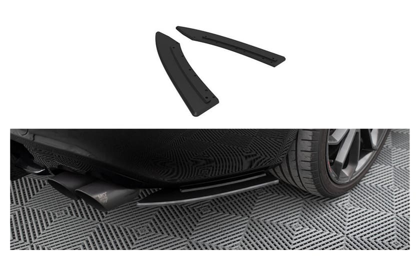 Splitter Audi A5 8T S-Line Tył Boczne Street Pro Black-Red