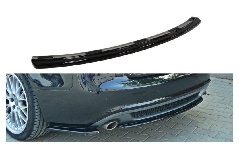 Splitter Audi A5 8T S-Line Tył Środkowy Bez Dyfuzora Gloss Black