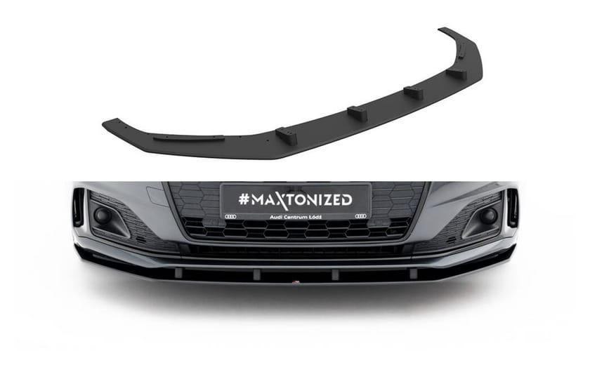 Splitter Audi A5 F5 Facelift Przód Street Pro Black-Red