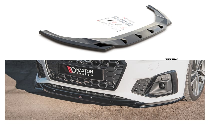 Splitter Audi A5 F5 Facelift S-Line przód v.1 Gloss Black