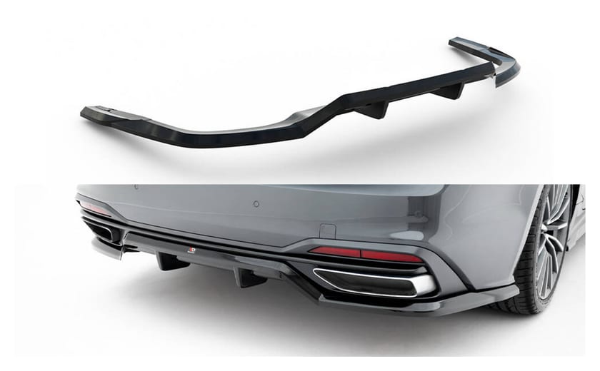 Splitter Audi A5 F5 Facelift Tył Środkowy z Dyfuzorem