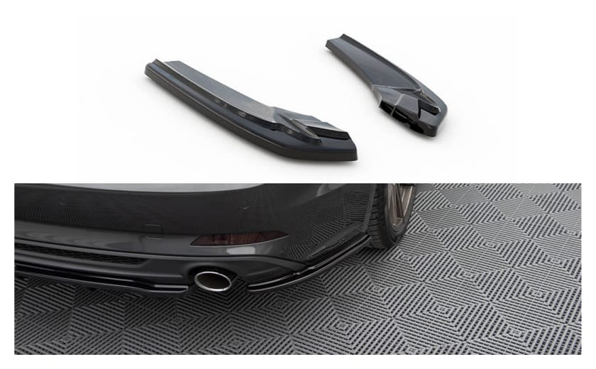 Splitter Audi A5 F5 Sportback S-Line Tył Boczne Gloss Black