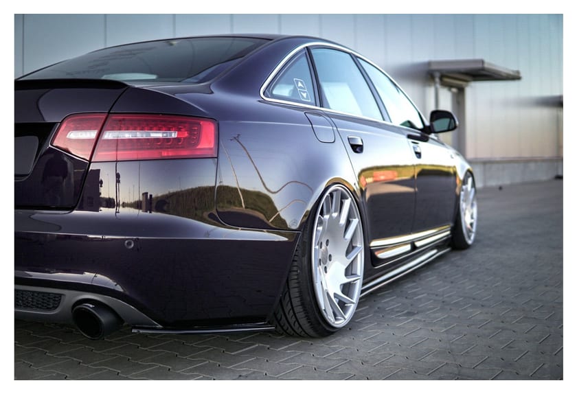 Splitter Audi A6 C6 S-Line Tył Boczne Gloss Black