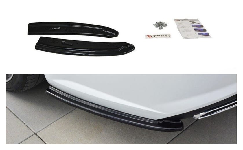 Splitter Audi A6 C7 Avant S-line Tył Boczne Gloss Black