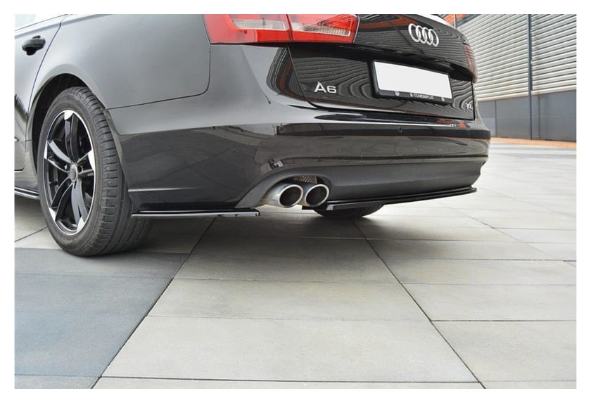 Splitter Audi A6 C7 Avant Tył Boczne Gloss Black