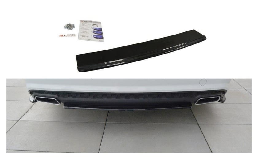 Splitter Audi A6 C7 Facelift Avant S-line Tył Środkowy Gloss Black