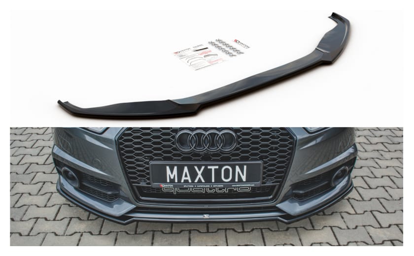 Splitter Audi A6 C7 Facelift S-Line przód Gloss Black