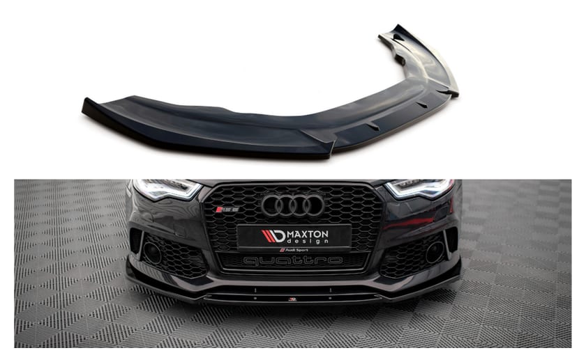 Splitter Audi A6 C7 przód RS6 Look Gloss Black