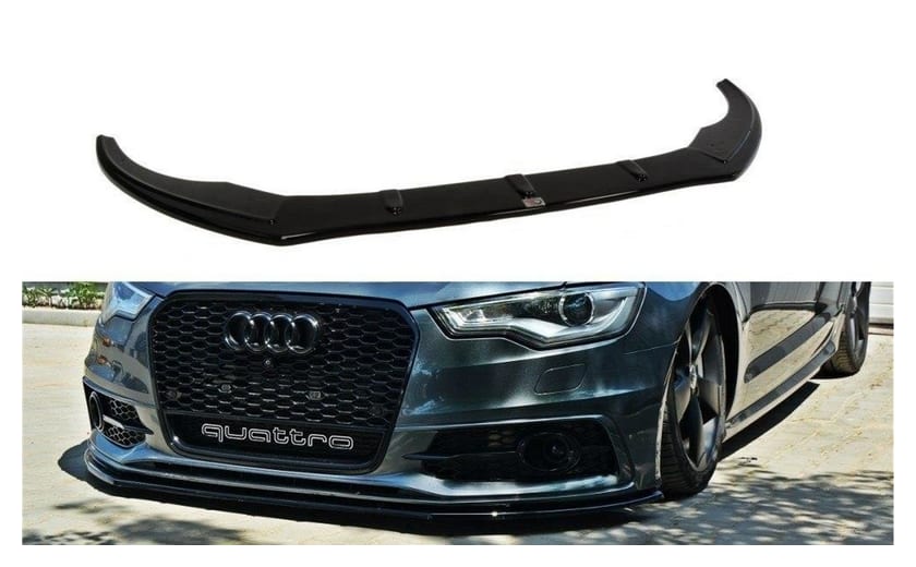 Splitter Audi A6 C7 S-Line przód v.1 Gloss Black
