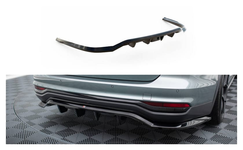 Splitter Audi A6 C8 Allroad Tył Środkowy z Dyfuzorem