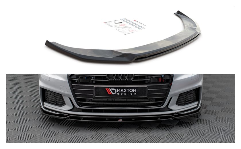 Splitter Audi A6 C8 S-Line przód v.3 Gloss Black