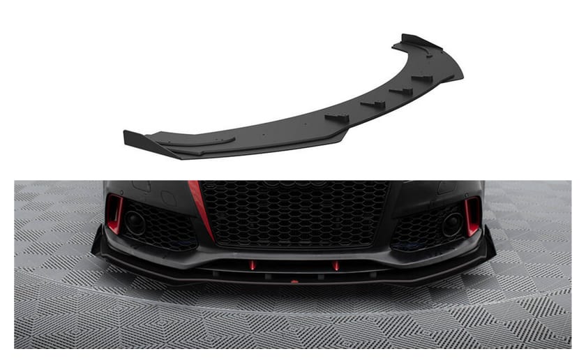 Splitter Audi A7 C7 Przód Pro + flaps RS7 Look Black