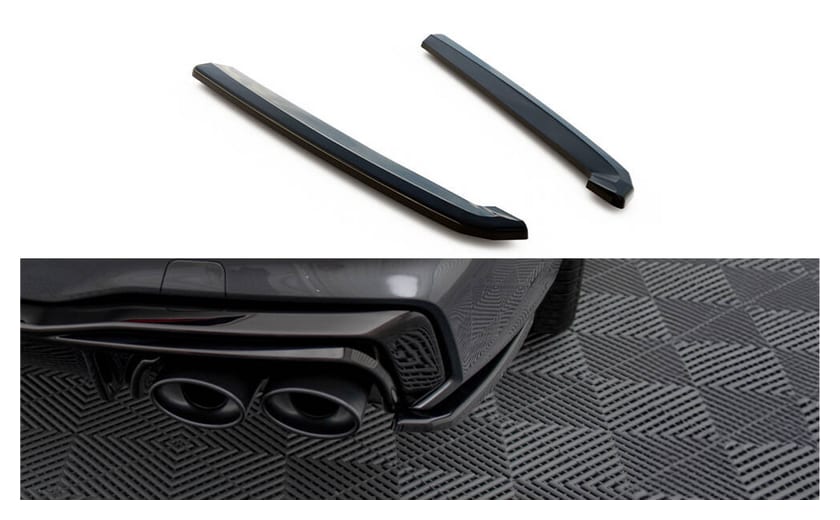 Splitter Audi A7 C8 Facelift S-Line Tył Boczne Gloss Black