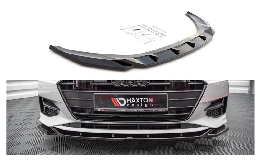 Splitter Audi A7 C8 przód v.1 Gloss Black