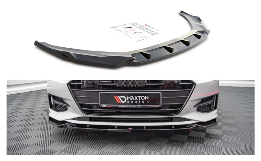 Splitter Audi A7 C8 przód v.2 Gloss Black