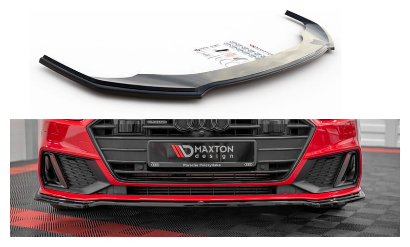 Splitter Audi A7 C8 S-Line przód v.1 Gloss Black