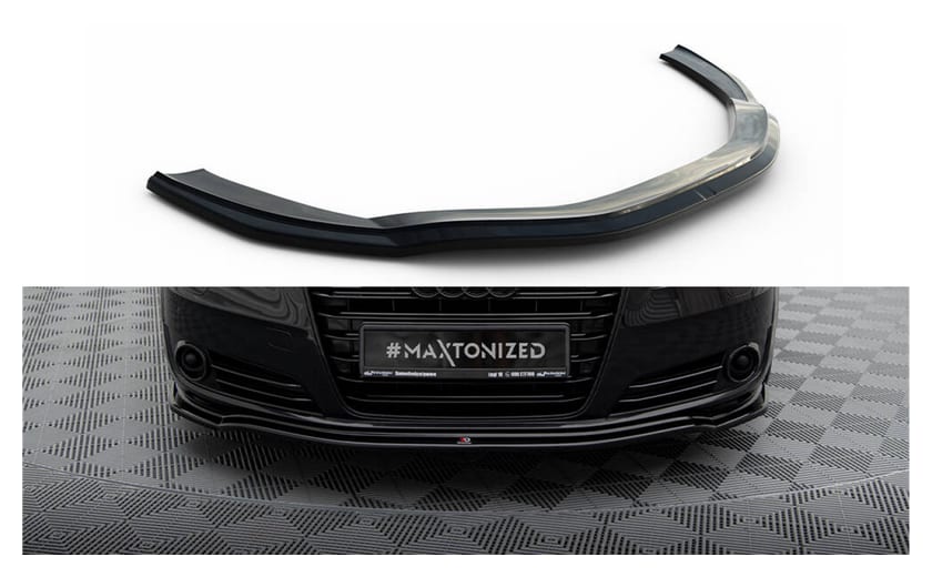 Splitter Audi A8 D4 przód v.1 Gloss Black