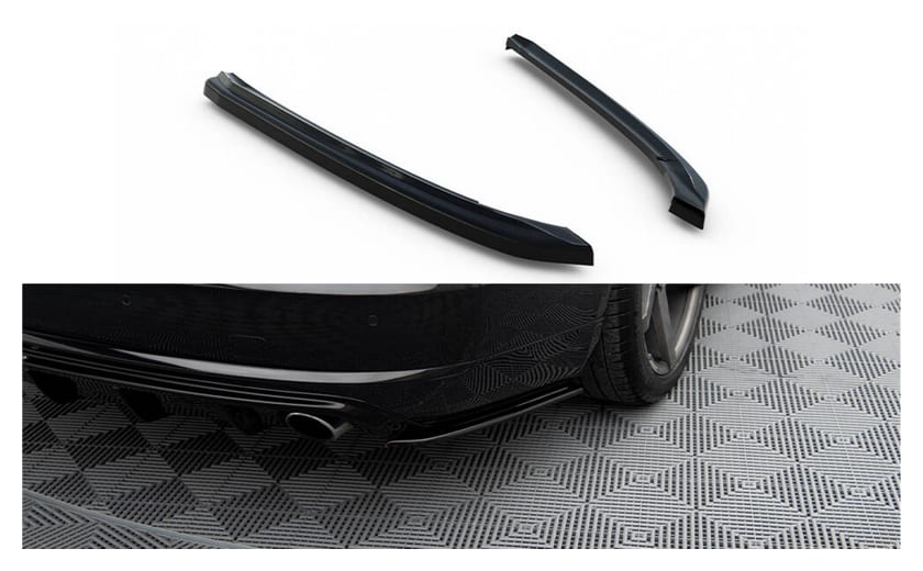 Splitter Audi A8 D4 Tył Boczne Gloss Black