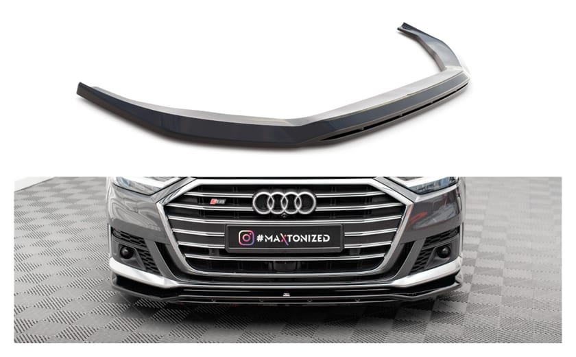 Splitter Audi A8 D5 S-Line przód v.1 Gloss Black