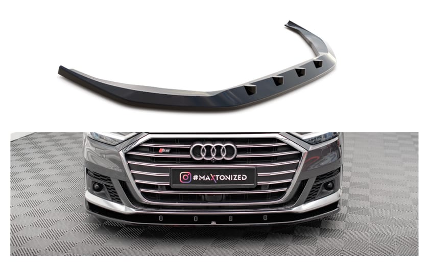Splitter Audi A8 D5 S-Line przód v.2 Gloss Black