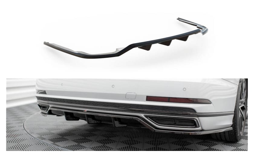 Splitter Audi A8 D5 S-Line Tył Środkowy z Dyfuzorem