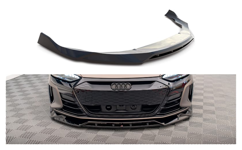 Splitter Audi e-Tron GT przód v.2 Gloss Black