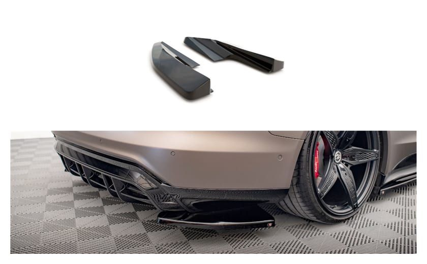 Splitter Audi e-Tron GT Tył Boczne v.1 Gloss Black