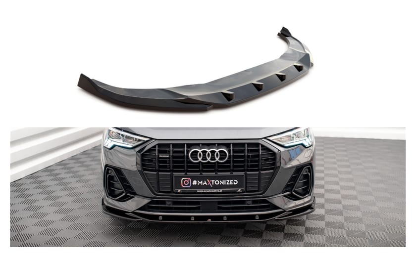 Splitter Audi Q3 F3 S-Line przód v.1 Gloss Black