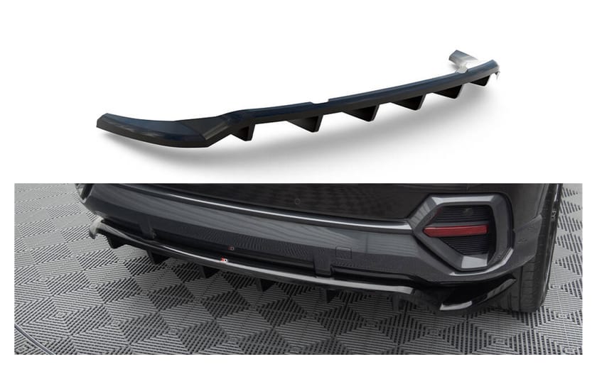 Splitter Audi Q3 F3 Sportback Tył Środkowy z Dyfuzorem