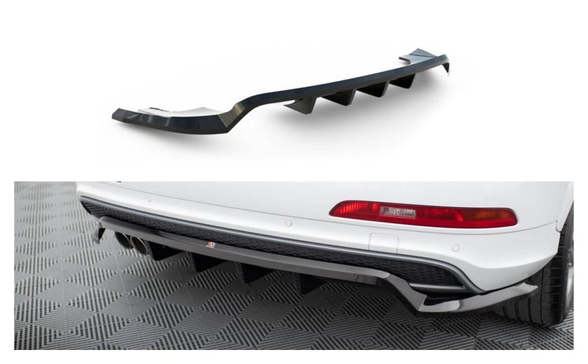 Splitter Audi Q3 S-line 8U Tył Środkowy z Dyfuzorem
