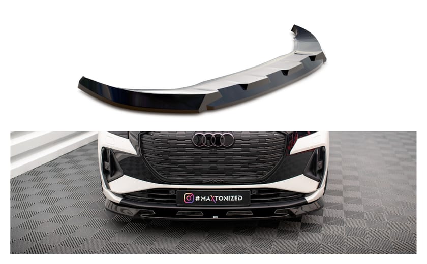 Splitter Audi Q4 e-tron przód v.1 Gloss Black