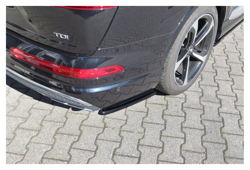 Splitter Audi Q7 4M S-Line Tył Boczne Gloss Black