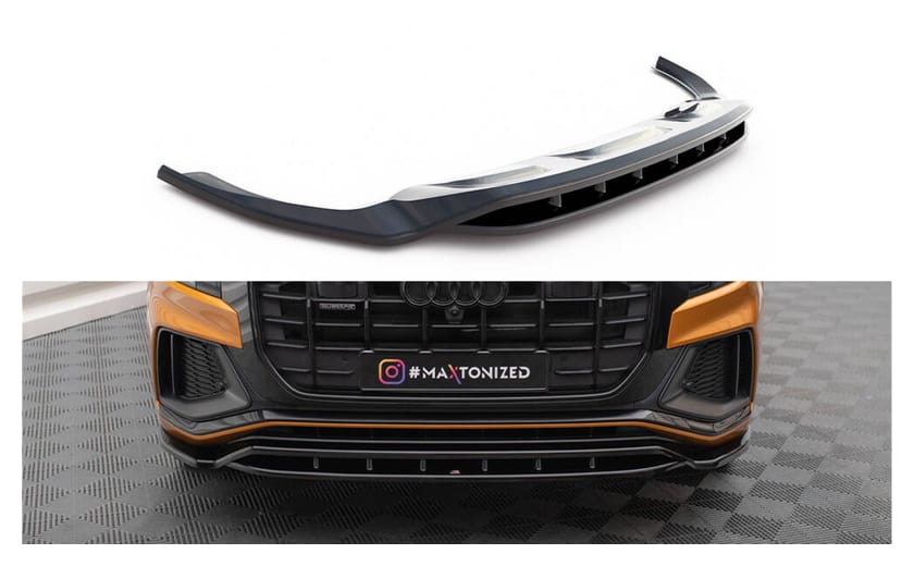Splitter Audi Q8 4M S-Line przód v.1 Gloss Black