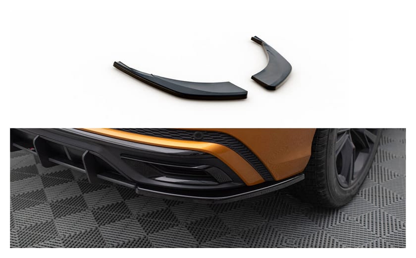 Splitter Audi Q8 4M S-Line Tył Boczne Gloss Black