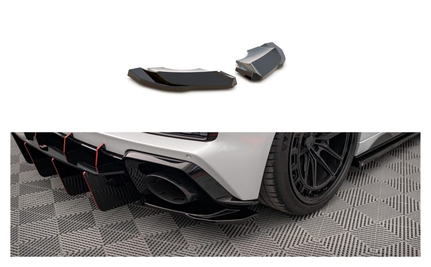 Splitter Audi R8 4S Facelift Tył Boczne Gloss Black