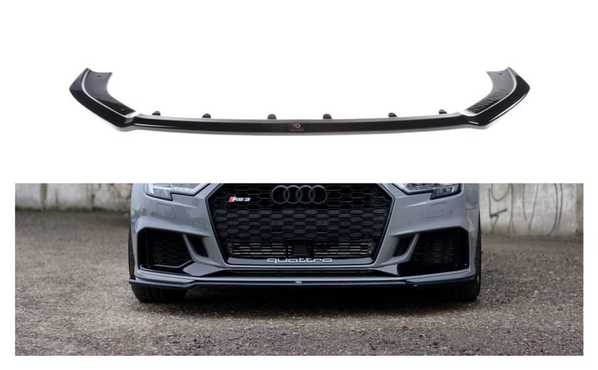 Splitter Audi RS3 8V Facelift przód v.2 Gloss Black