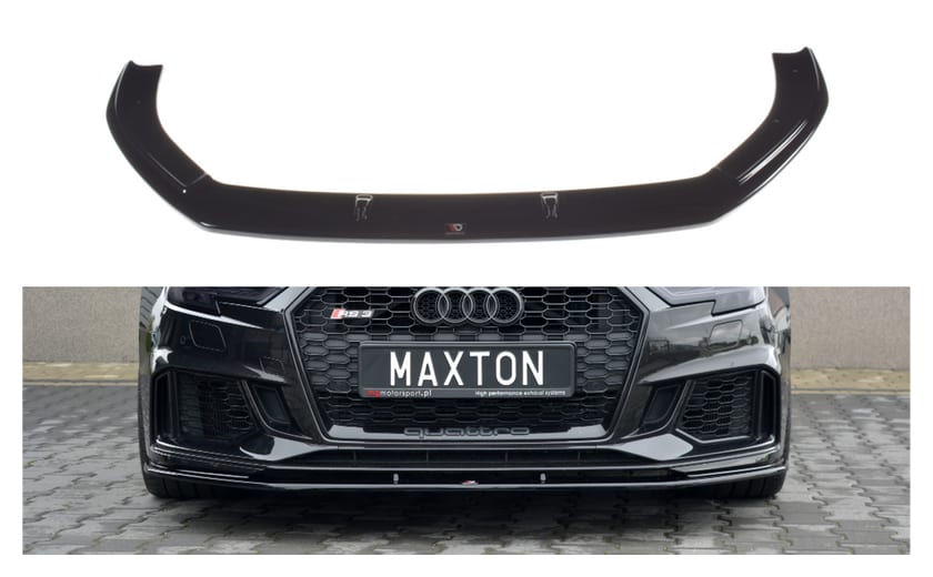 Splitter Audi RS3 8V Facelift Sportback przód v.1 Gloss Black