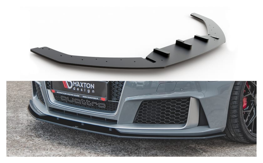 Splitter Audi RS3 8V Sportback przód Racing Durability Black