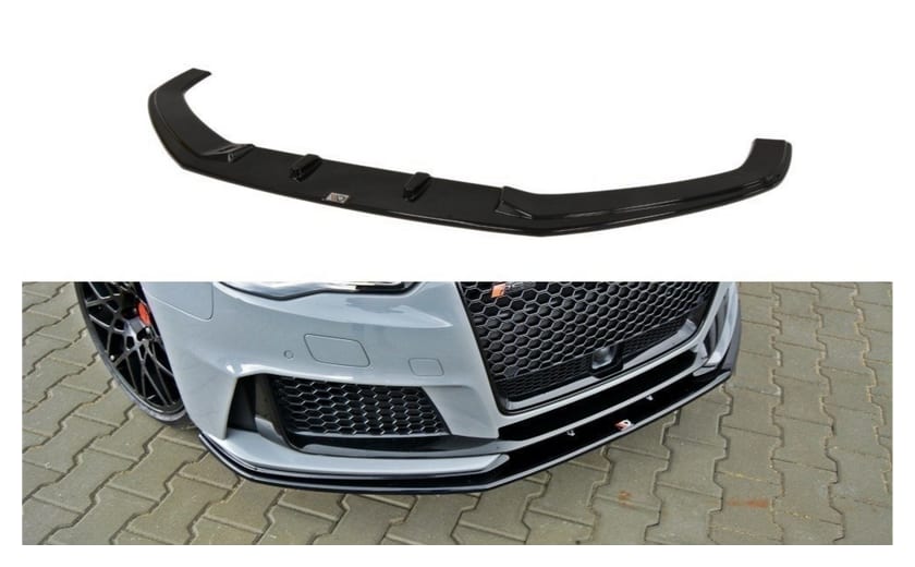 Splitter Audi RS3 8V Sportback przód v.2 Gloss Black