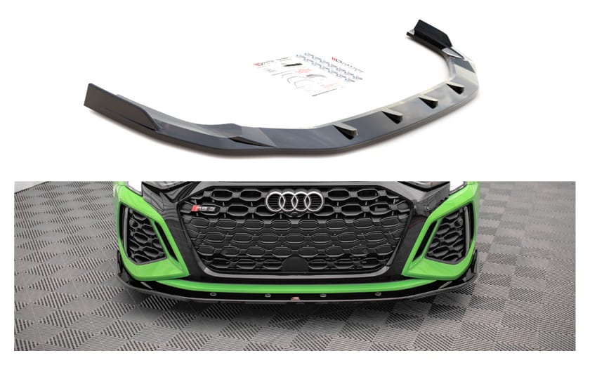 Splitter Audi RS3 8Y przód v.2 Gloss Black