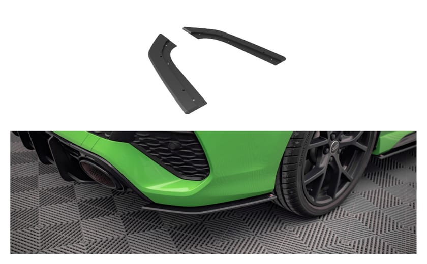 Splitter Audi RS3 8Y Tył Boczne Street Pro Black-Red