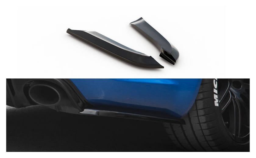 Splitter Audi RS4 B7 Tył Boczne v.2 Gloss Black